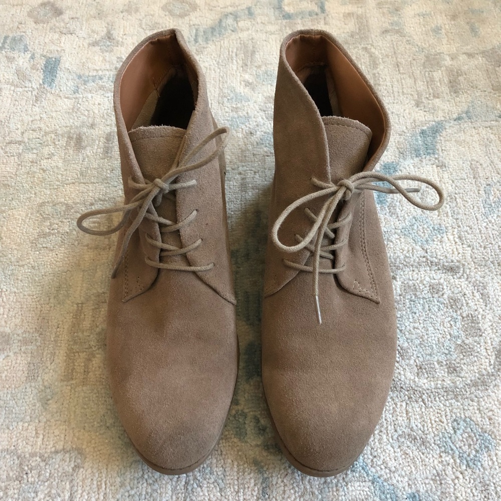 Franco Sarto Eddy Suede Lace Up Booties